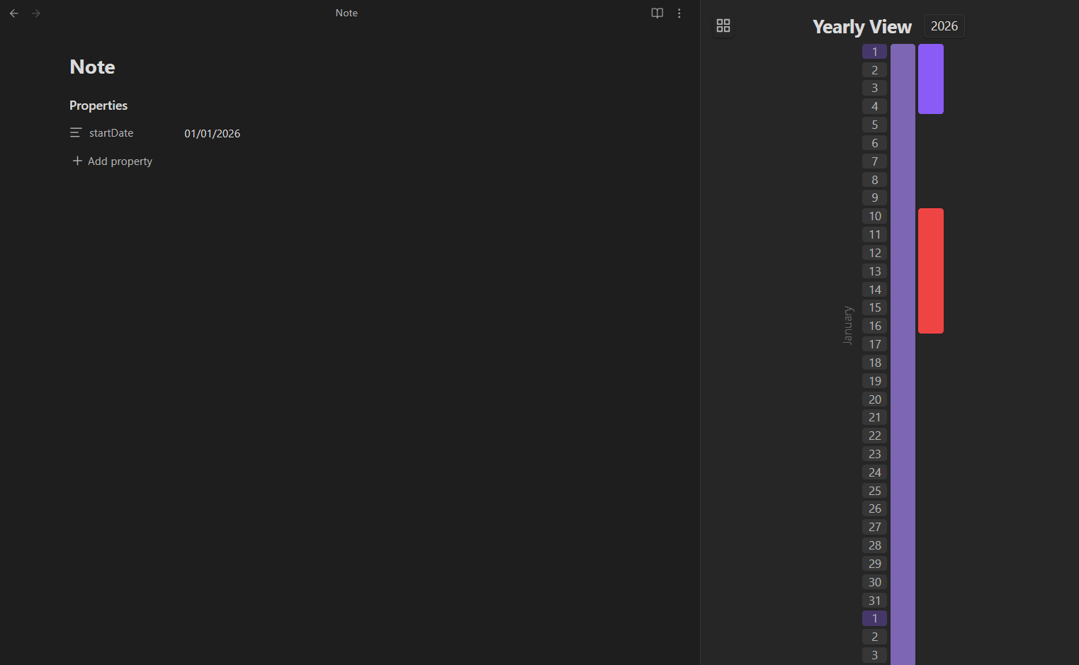 Yearly Timeline Obsidian Plugin thumbnail